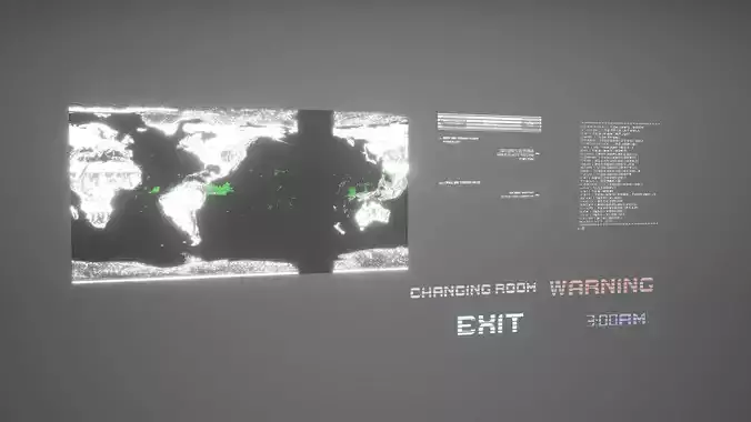 Cyberpunk Sci fi Hologram Set Low Poly  Game Ready Low-poly 3D model