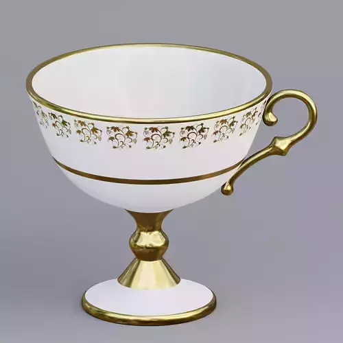 High footed teacup