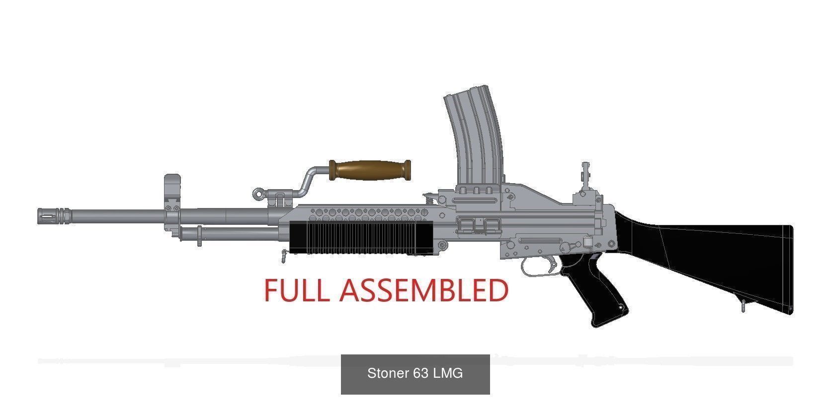 Stoner 63 3D Model Collection_3