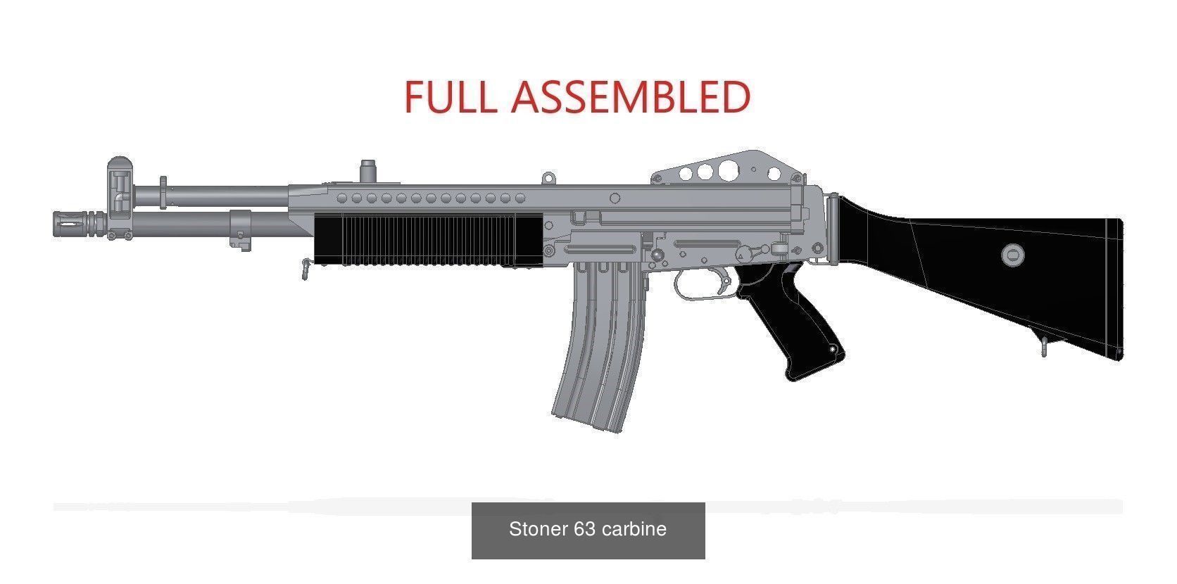 Stoner 63 3D Model Collection_2