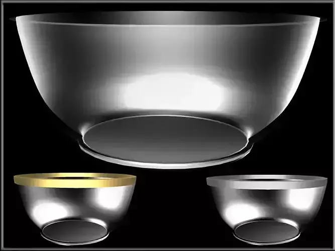 Metal Line Dish Bowl