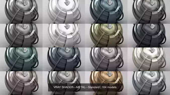 VRAY SHADER---METAL---Standard Texture