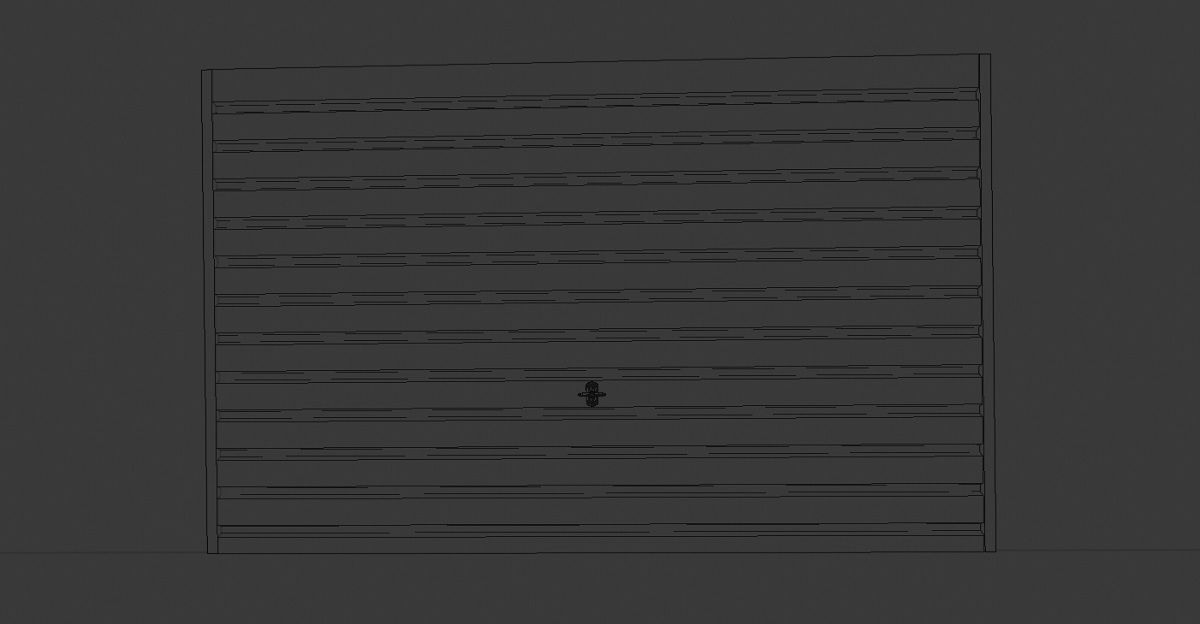 Garage Door 3D Model Low-poly 3D model_9