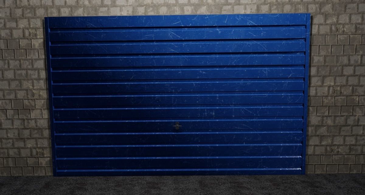 Garage Door 3D Model Low-poly 3D model_8