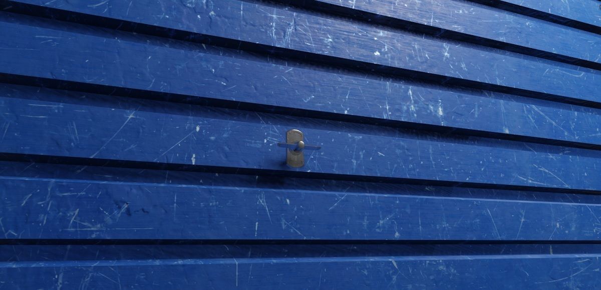 Garage Door 3D Model Low-poly 3D model_1