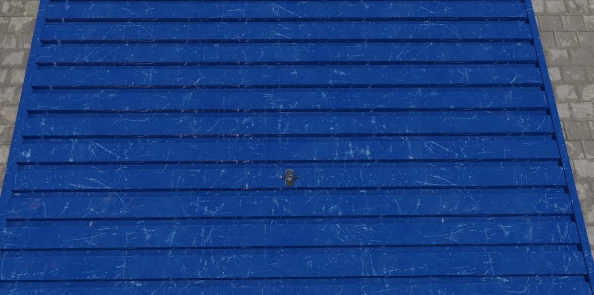 Garage Door 3D Model Low-poly 3D model_4