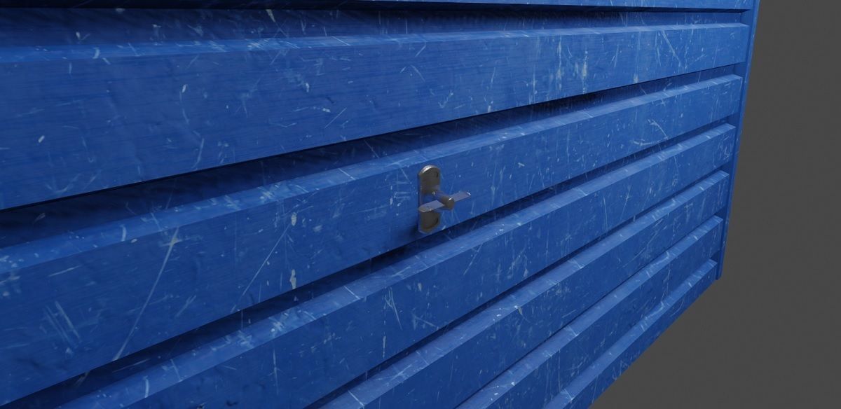 Garage Door 3D Model Low-poly 3D model_3