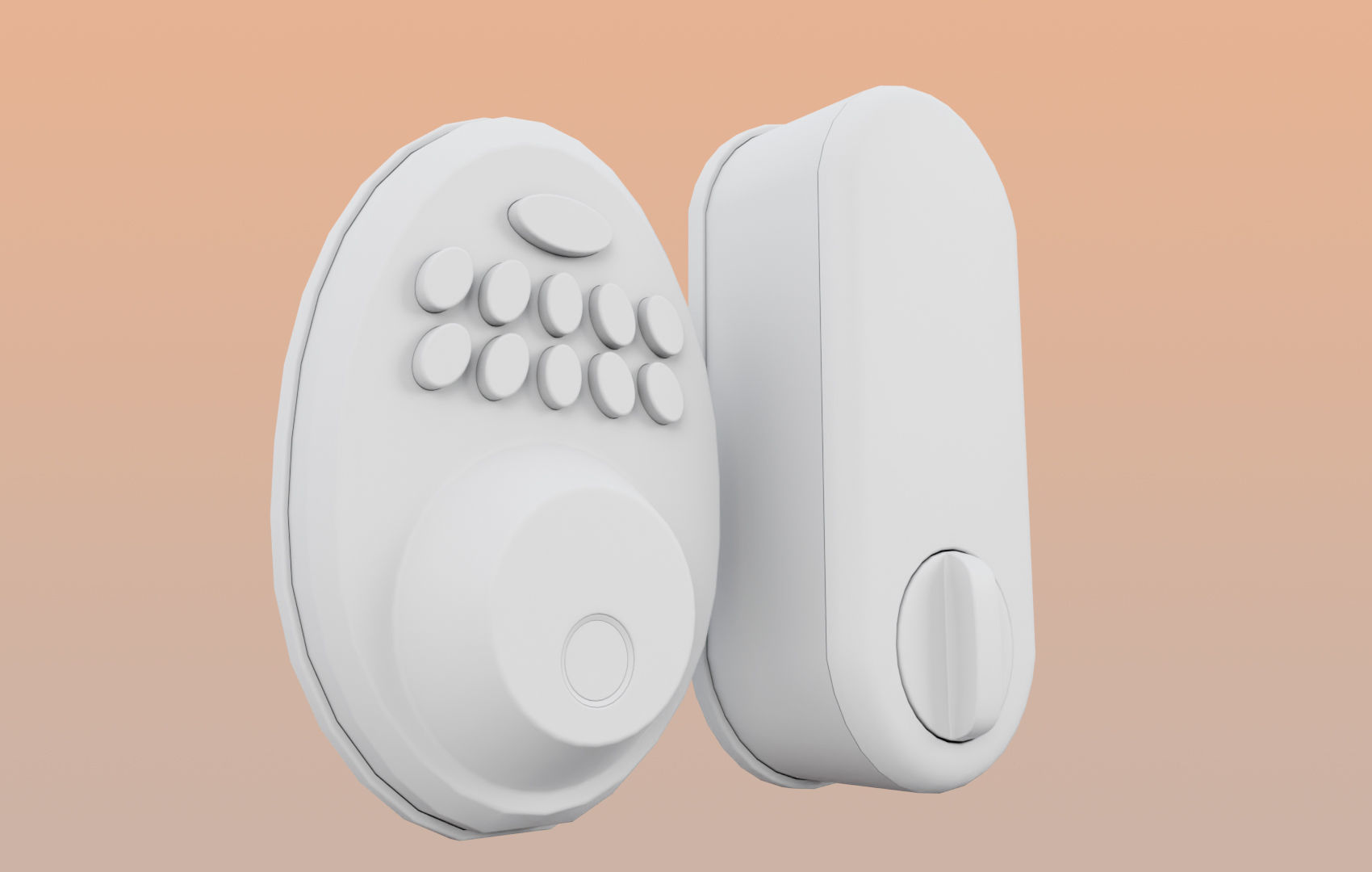 Super Pack Digital Door Lock 3D Model Collection_34