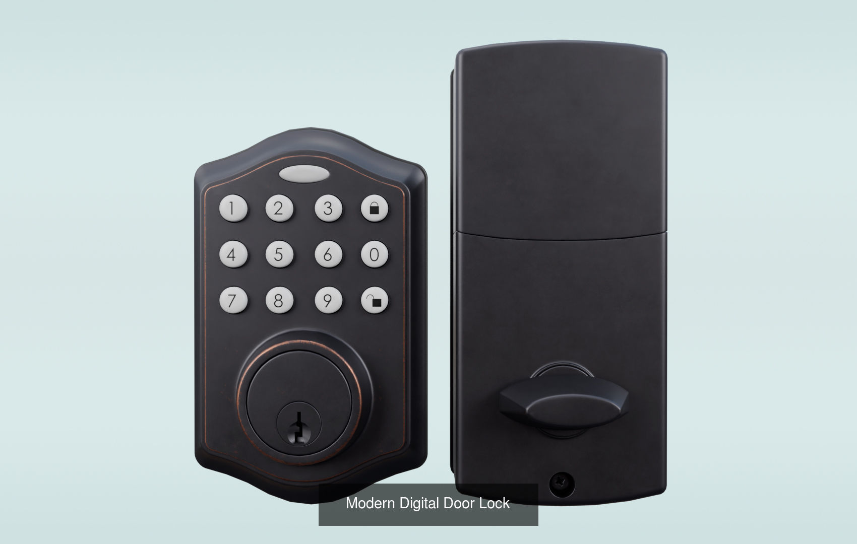 Super Pack Digital Door Lock 3D Model Collection_5