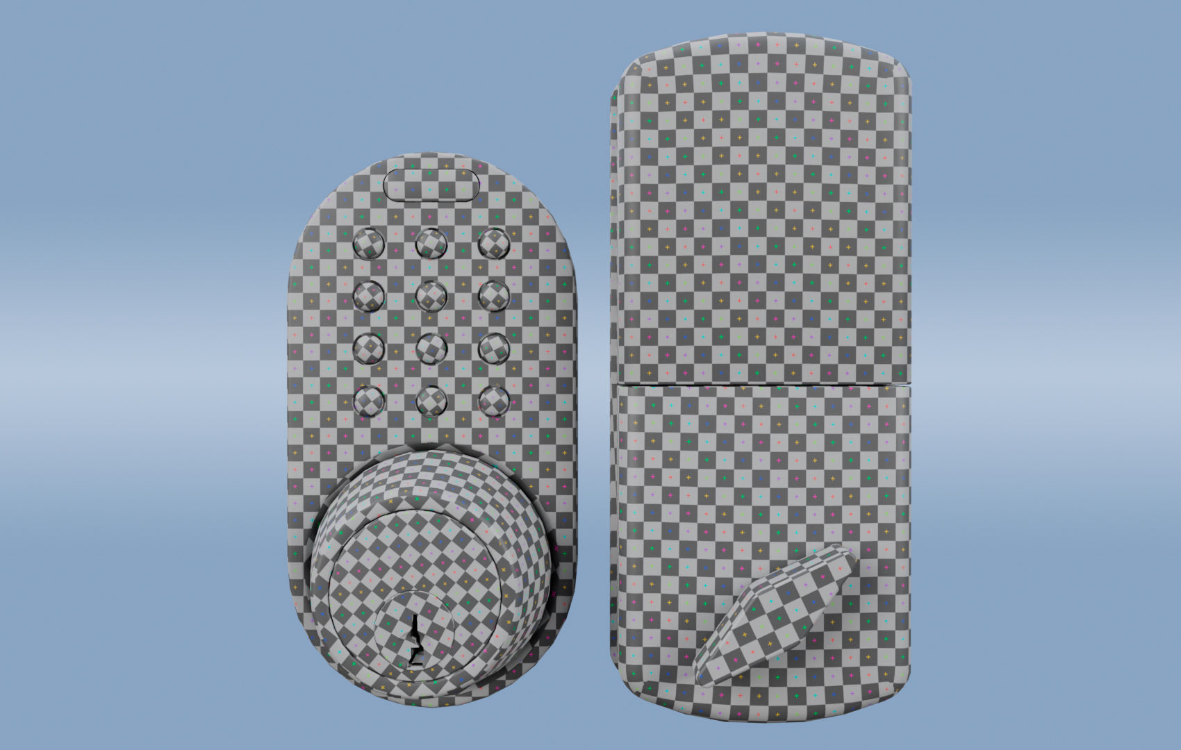 Super Pack Digital Door Lock 3D Model Collection_18