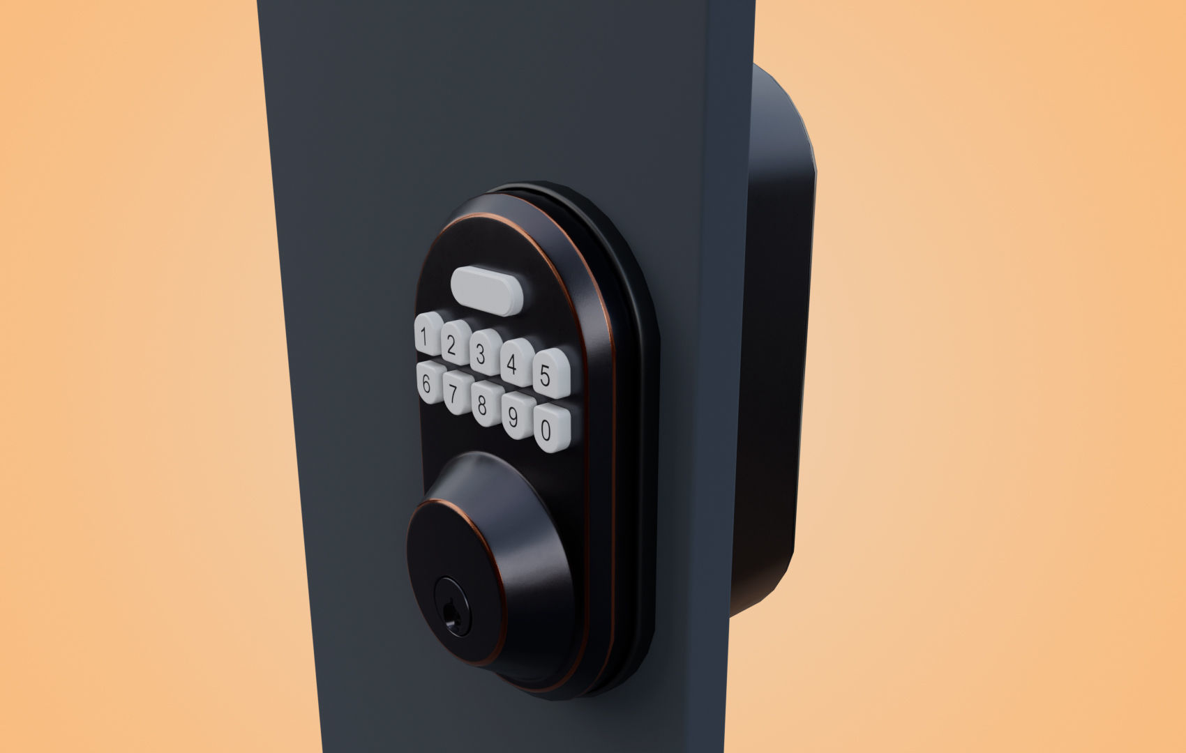 Super Pack Digital Door Lock 3D Model Collection_38