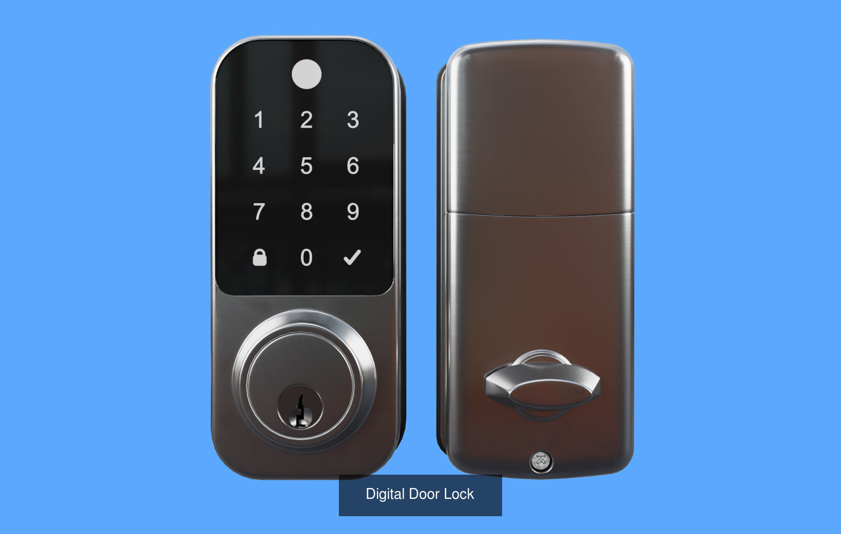 Super Pack Digital Door Lock 3D Model Collection_1