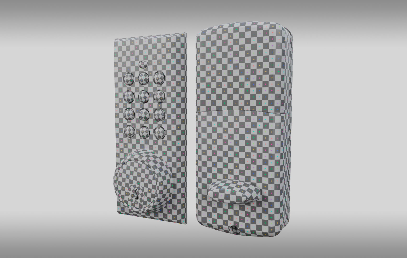 Super Pack Digital Door Lock 3D Model Collection_12