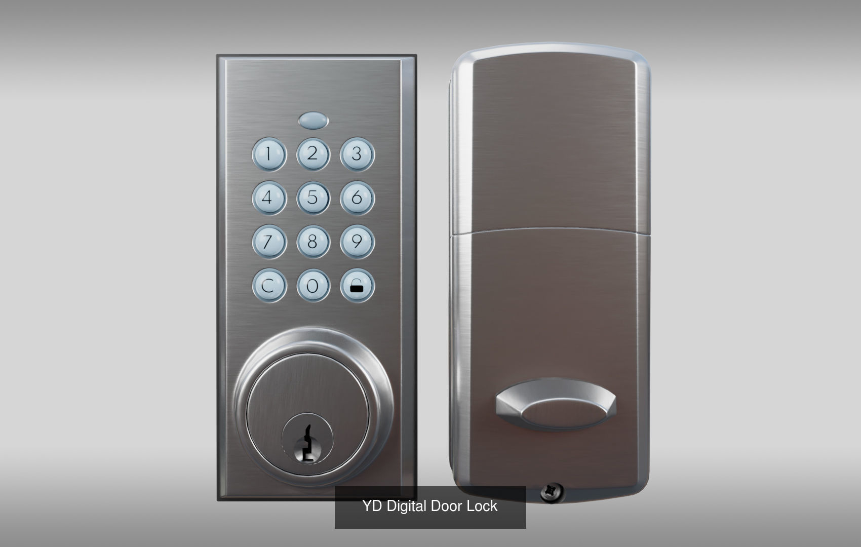 Super Pack Digital Door Lock 3D Model Collection_3