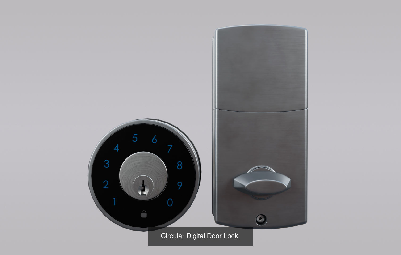 Super Pack Digital Door Lock 3D Model Collection_9