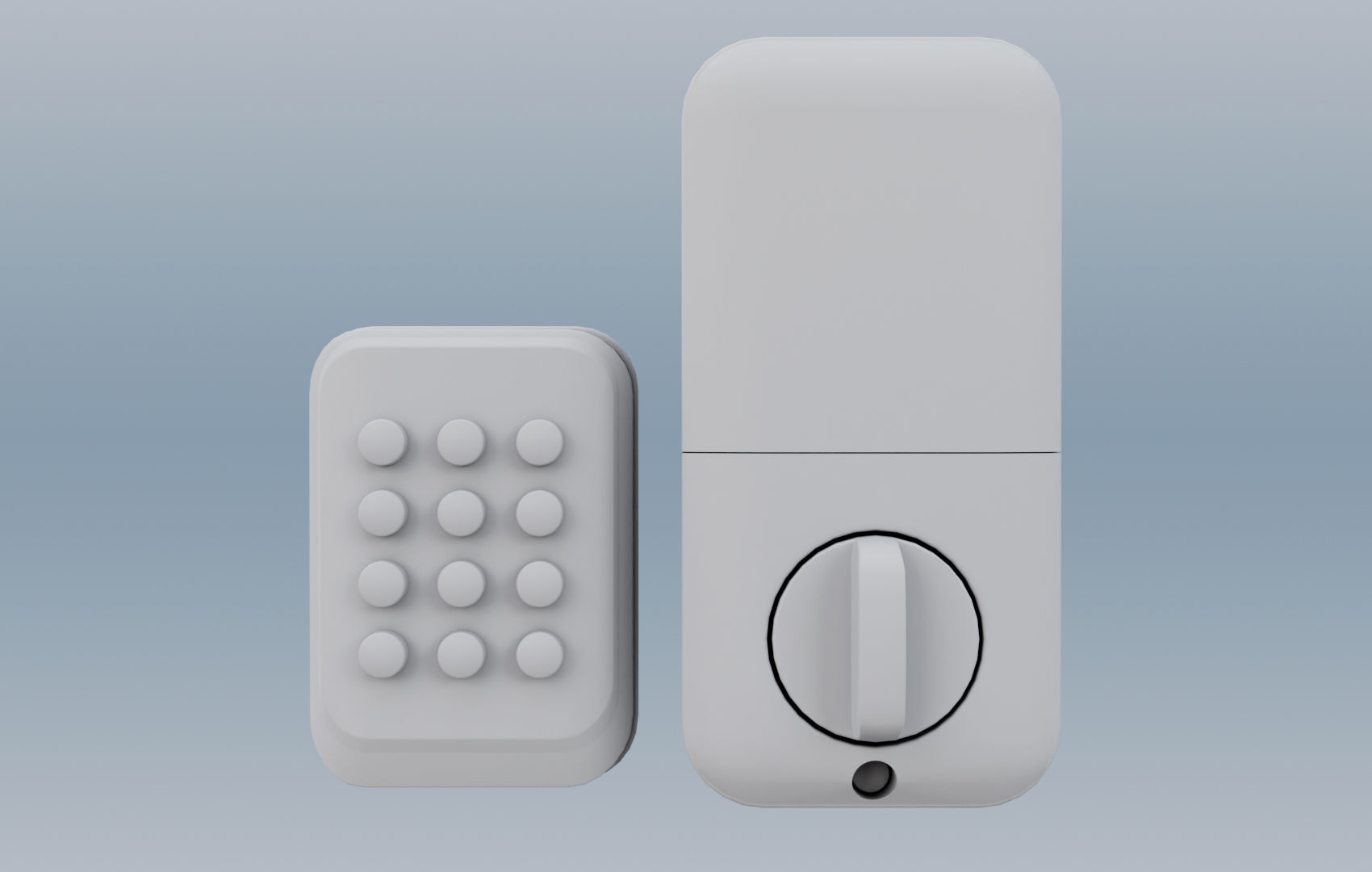 Super Pack Digital Door Lock 3D Model Collection_40