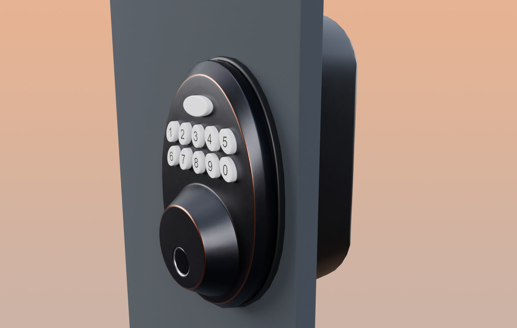 Super Pack Digital Door Lock 3D Model Collection_36
