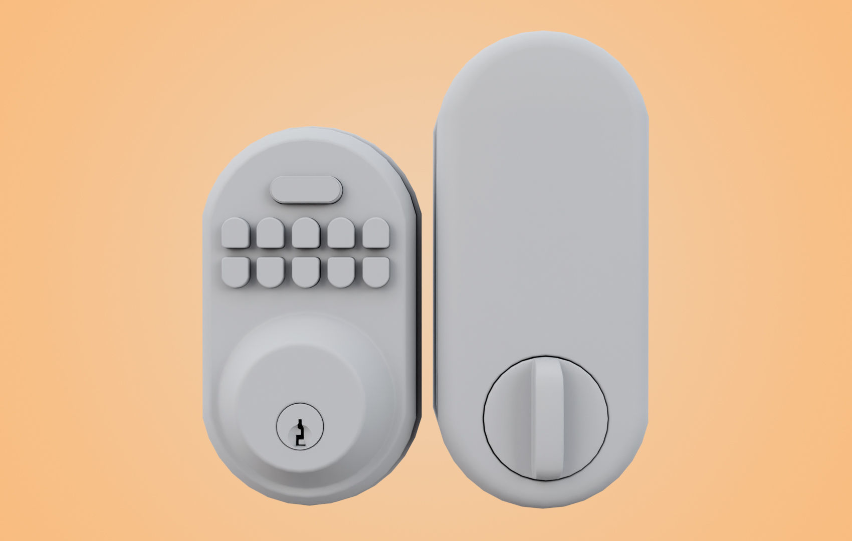 Super Pack Digital Door Lock 3D Model Collection_37