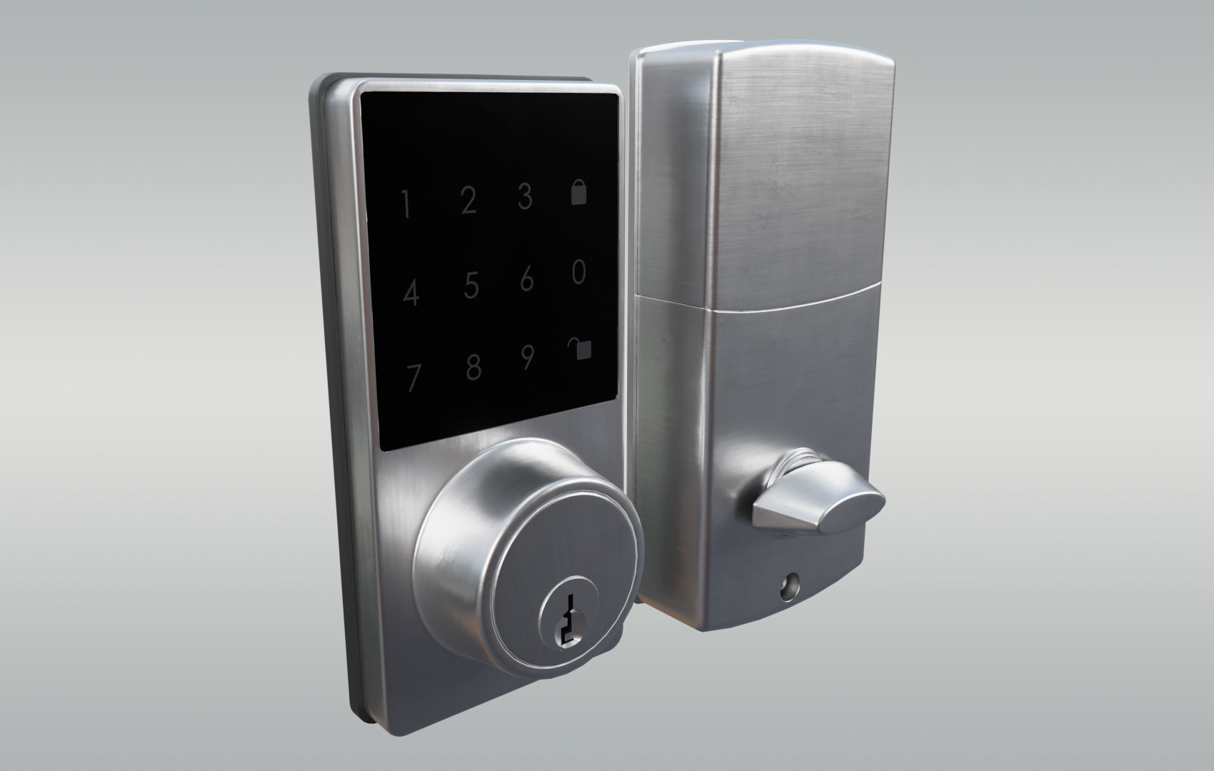 Super Pack Digital Door Lock 3D Model Collection_24