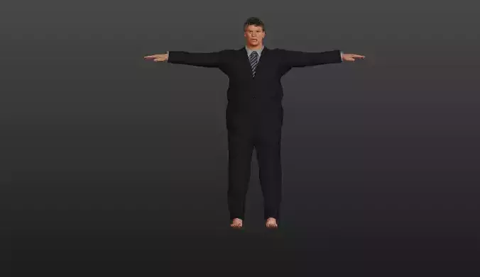 Office Boss Low-poly 3D model