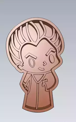 Harry Potter Draco Melfoy Cookie Cutter Stamp Cake Decorating