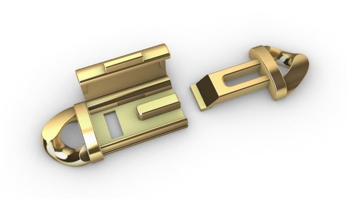 10 MM MIAMI CUBAN LINK PONG SET FOR BRACELET OR NECKLACE 3D print model_15