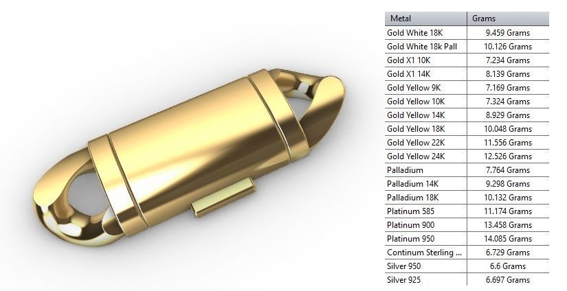 10 MM MIAMI CUBAN LINK PONG SET FOR BRACELET OR NECKLACE 3D print model_7