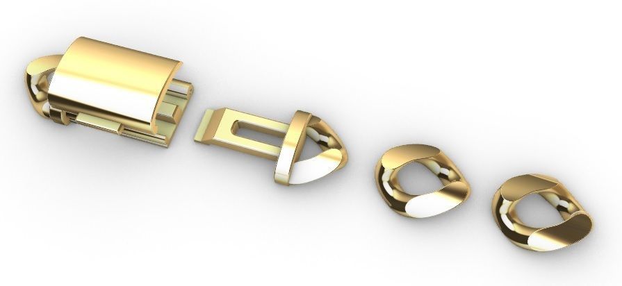 10 MM MIAMI CUBAN LINK PONG SET FOR BRACELET OR NECKLACE 3D print model_13