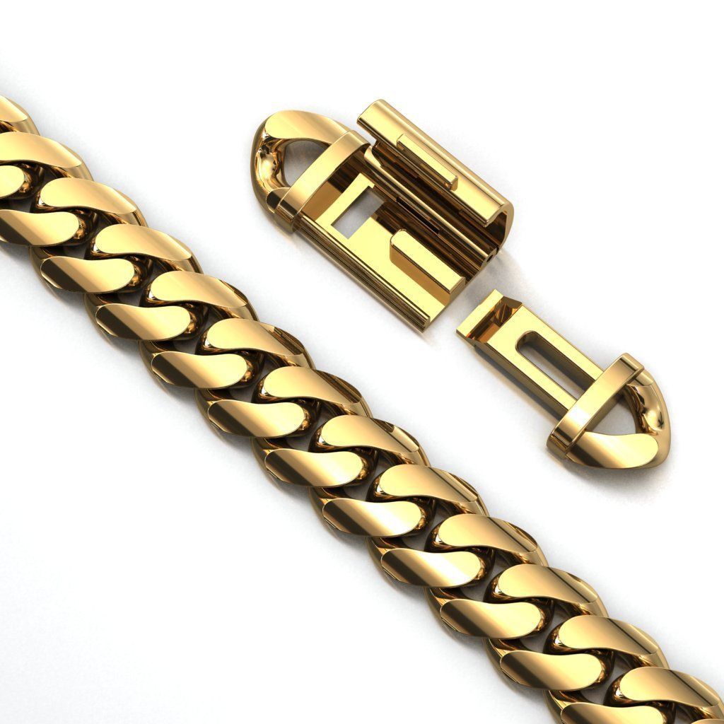 10 MM MIAMI CUBAN LINK PONG SET FOR BRACELET OR NECKLACE 3D print model_1