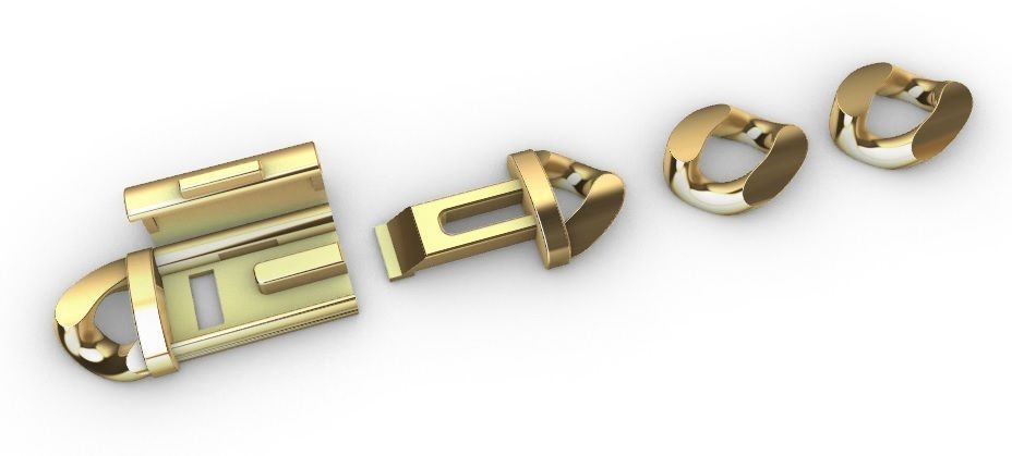 10 MM MIAMI CUBAN LINK PONG SET FOR BRACELET OR NECKLACE 3D print model_14