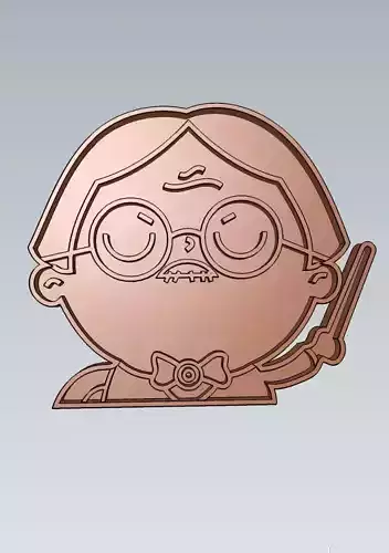 Harry Potter Filius Flitwick Cookie Cutter Stamp Cake Decorating
