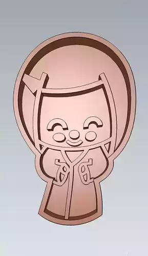 Harry Potter Ginny Weasley Cookie Cutter Stamp Cake Decorating 3D model