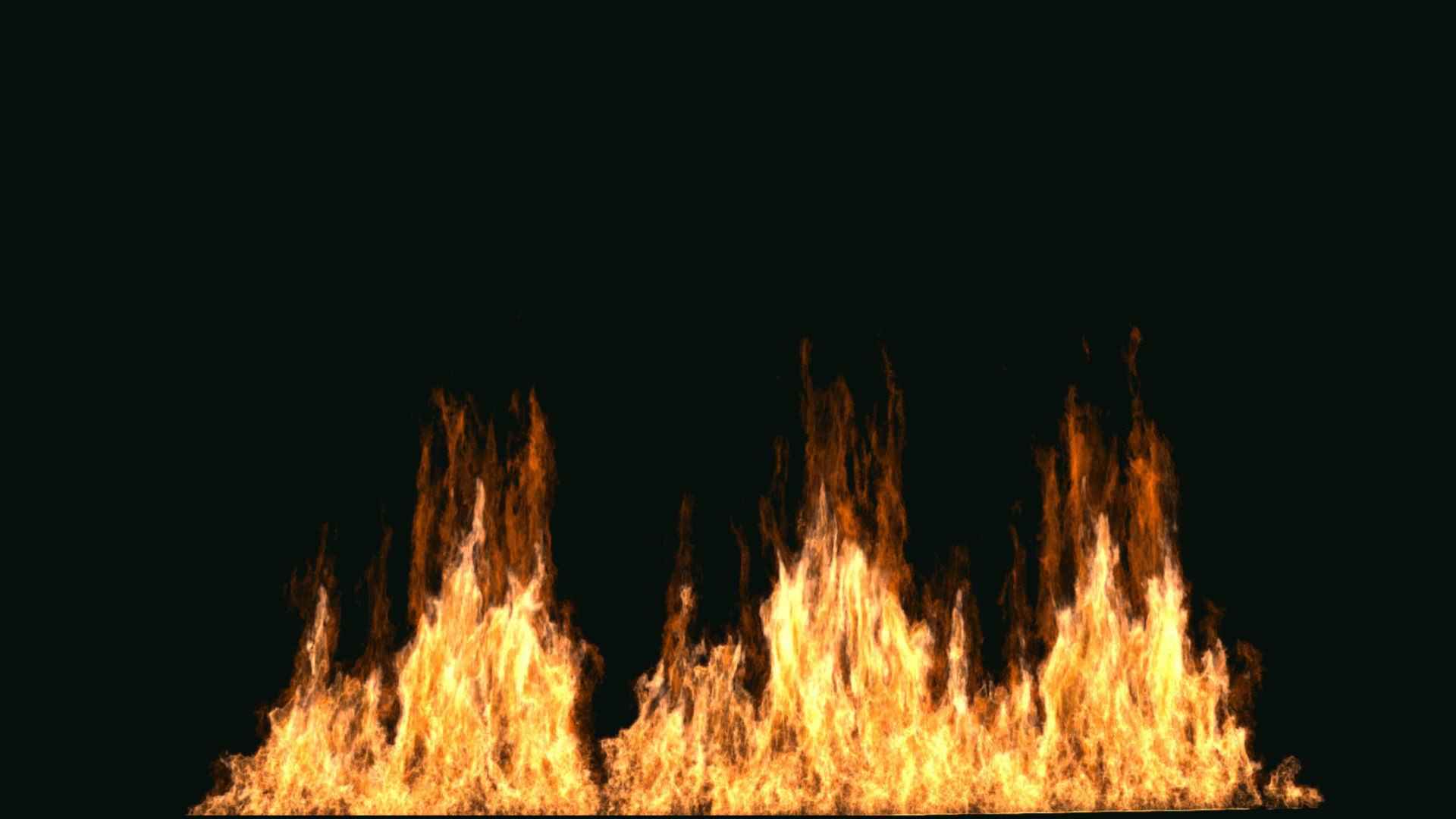 FumeFX Large Scale Fire Low-poly 3D model_2