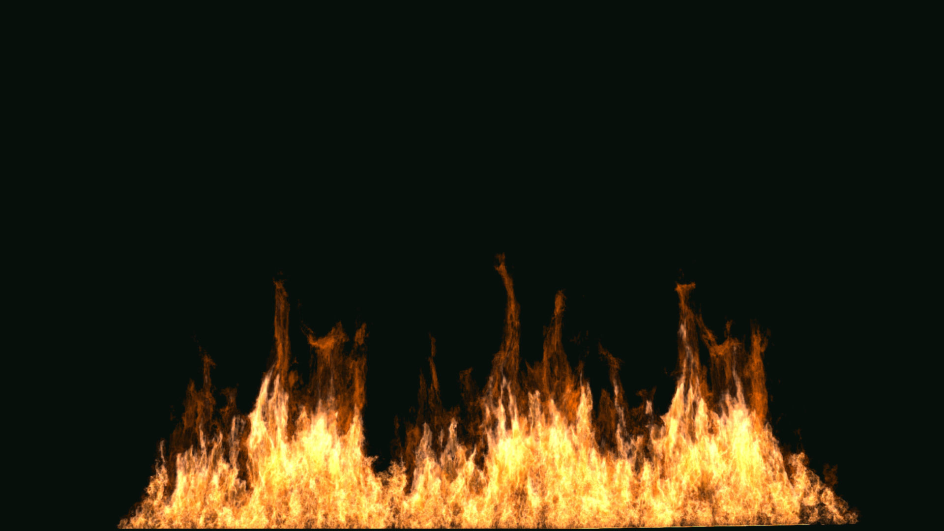 FumeFX Large Scale Fire Low-poly 3D model_3