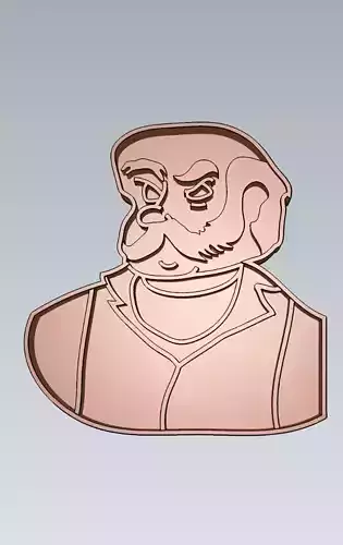 Harry Potter Horace Slughorn Cookie Cutter Stamp Cake Decorating