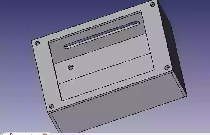 6 slots 3 Amp trip switch box with build in din rial 3D print model