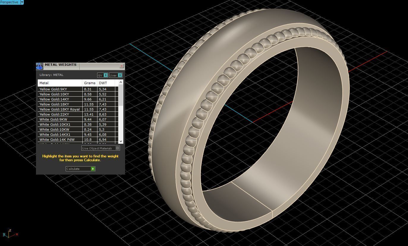 Wedding Band Men 3D print model_6