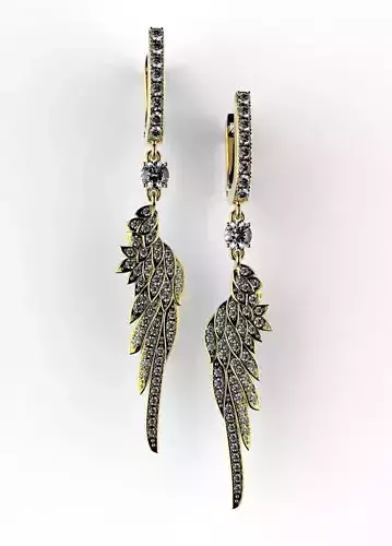 feather earrings 