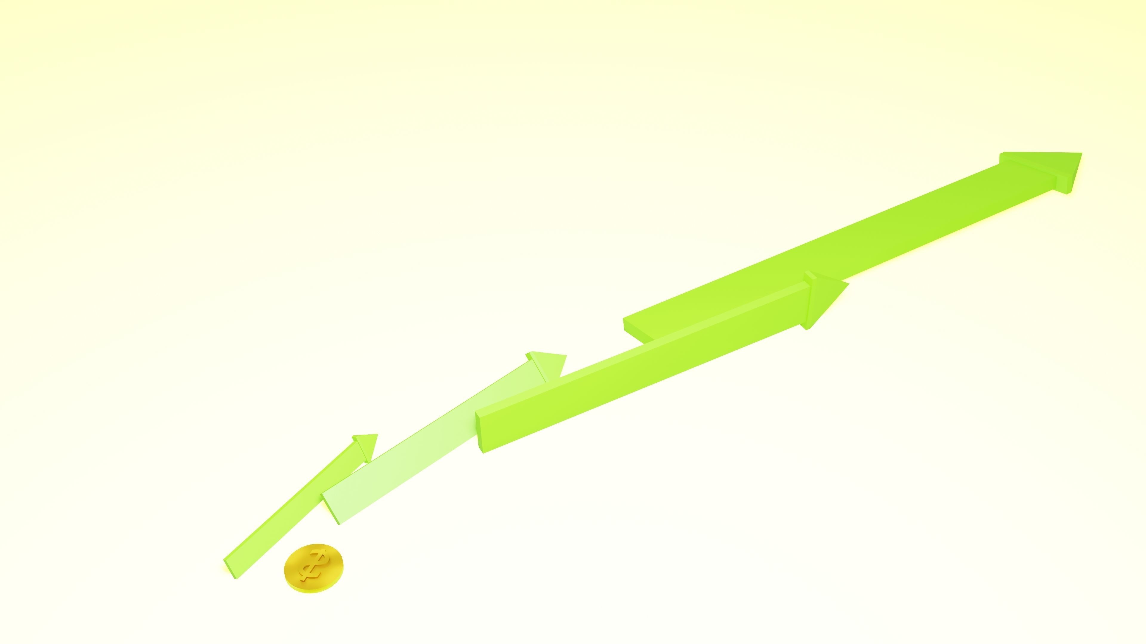 Stock market crash 3D model_7