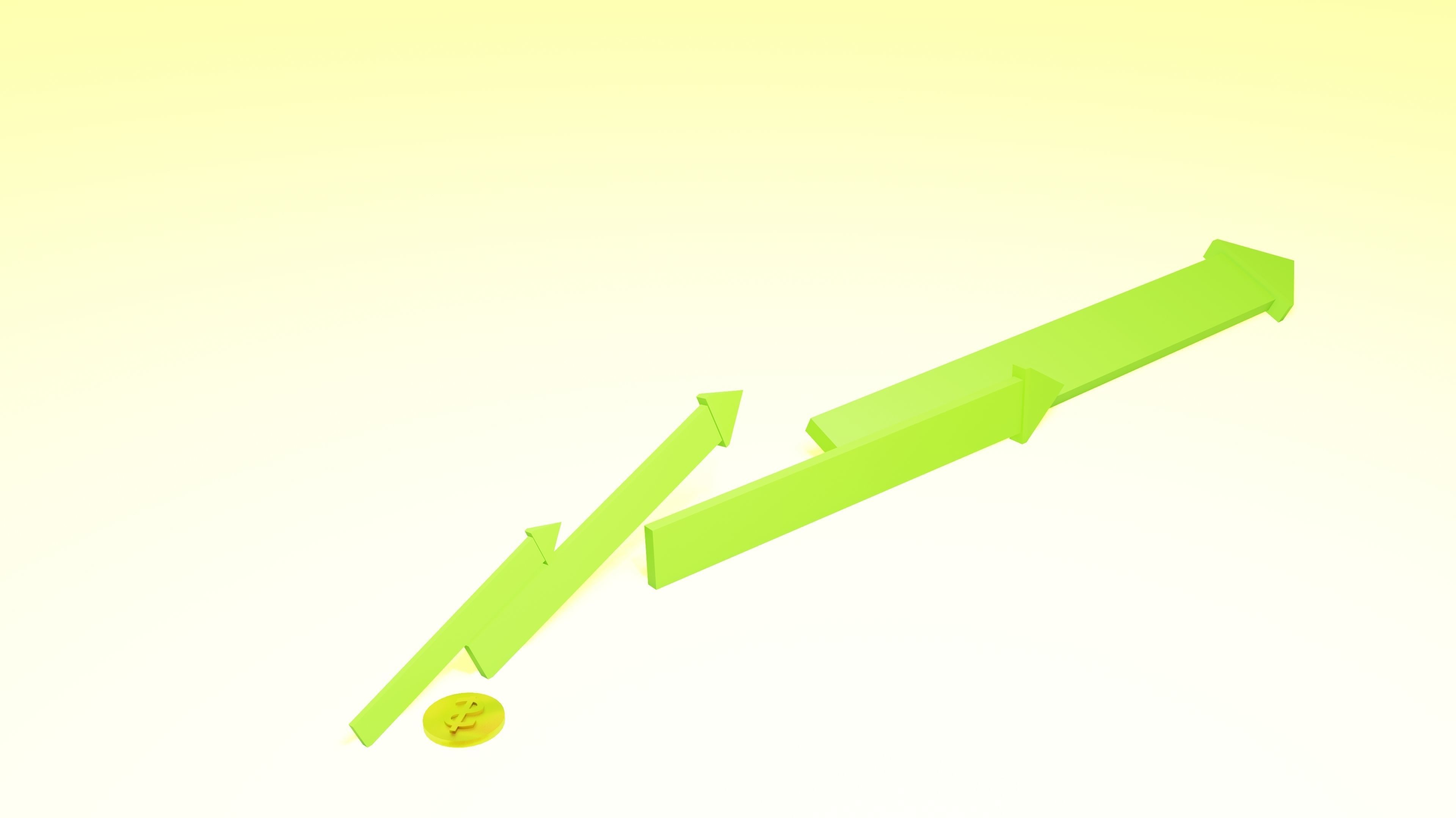 Stock market crash 3D model_6