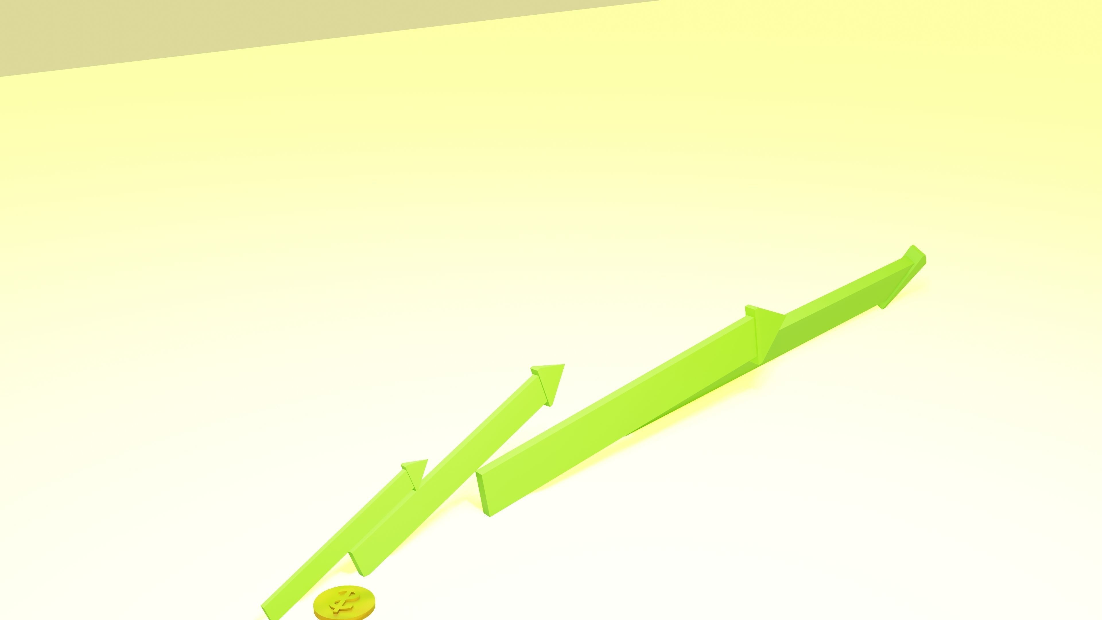 Stock market crash 3D model_4