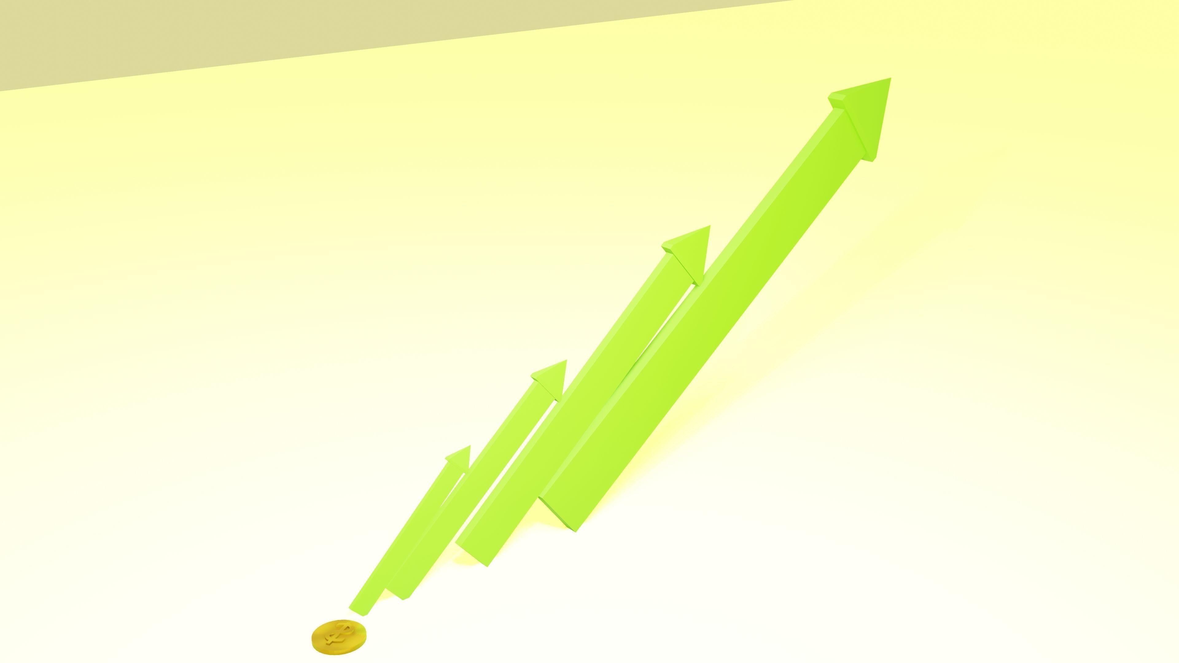 Stock market crash 3D model_3