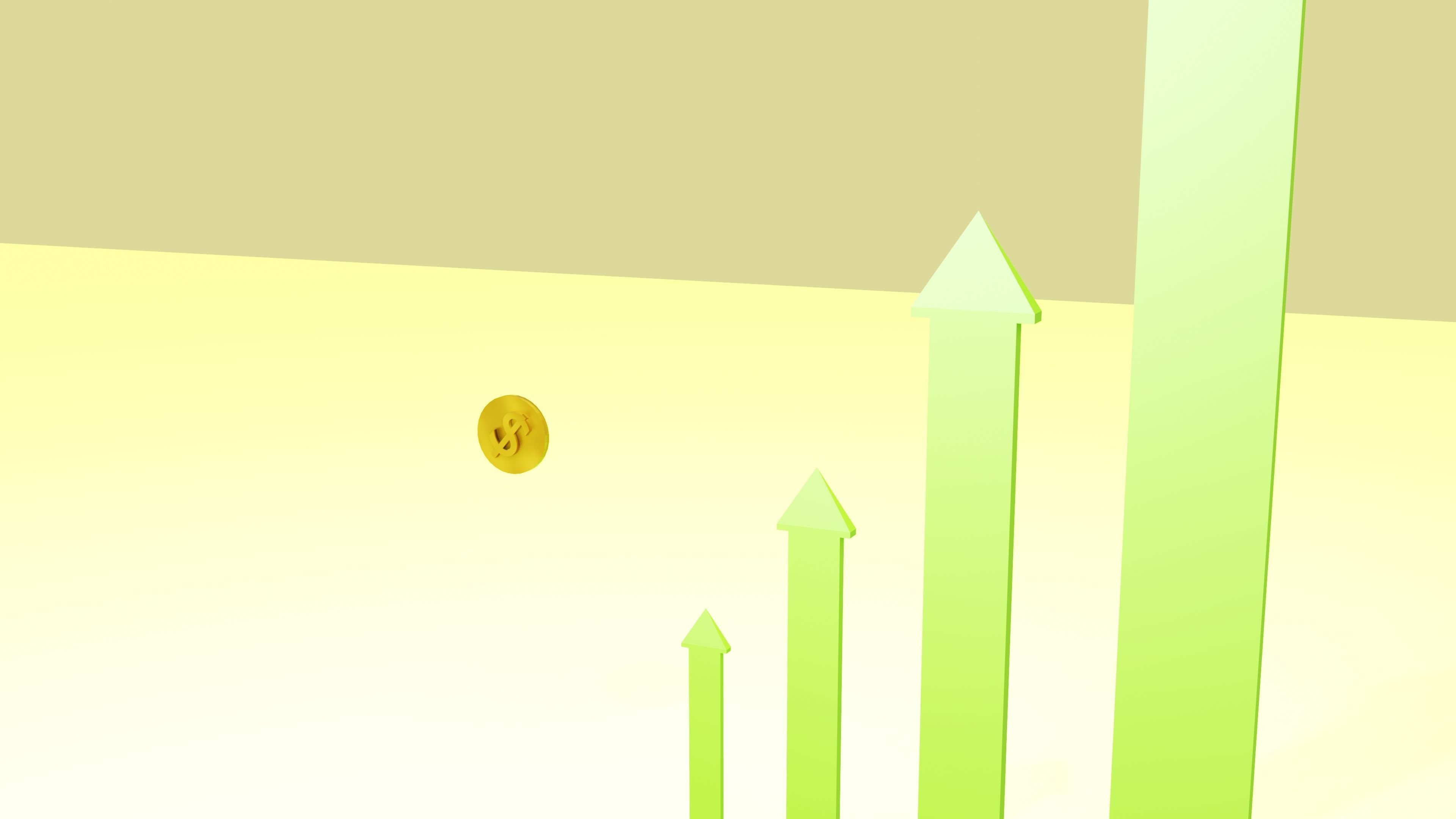 Stock market crash 3D model_1