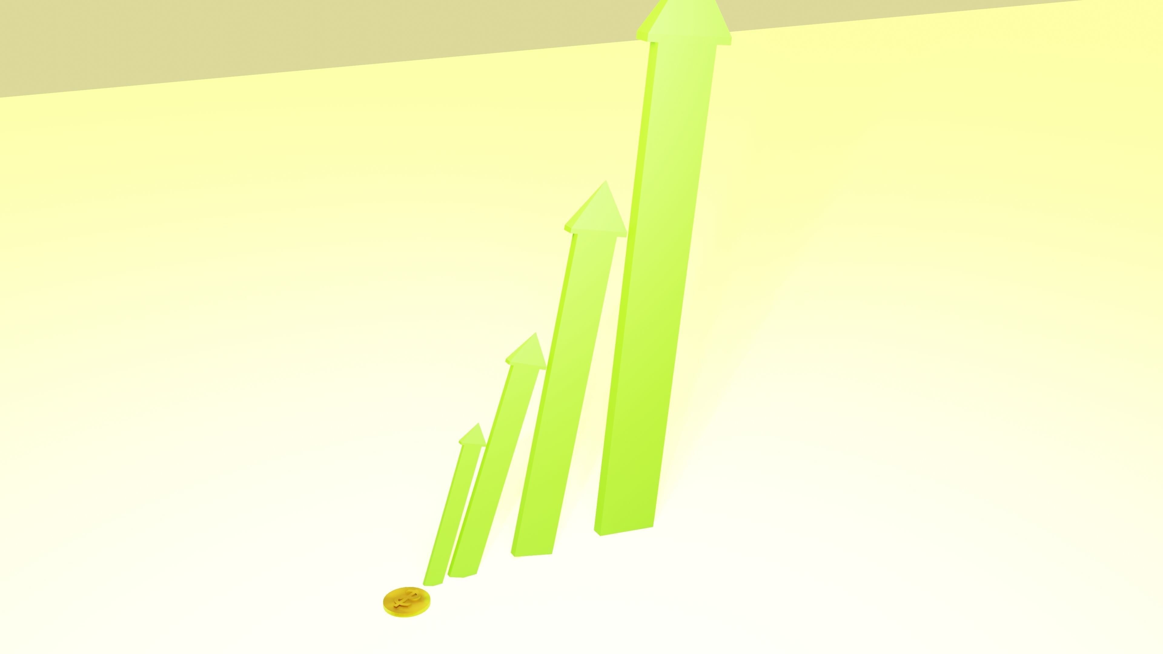 Stock market crash 3D model_2