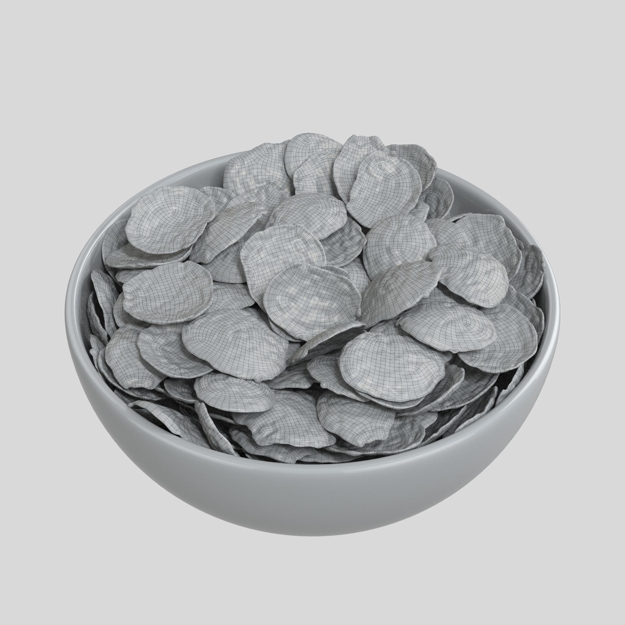 Corn Flakes Bowl 3D model_7