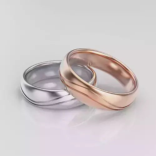 Wedding Band Men  3D print model