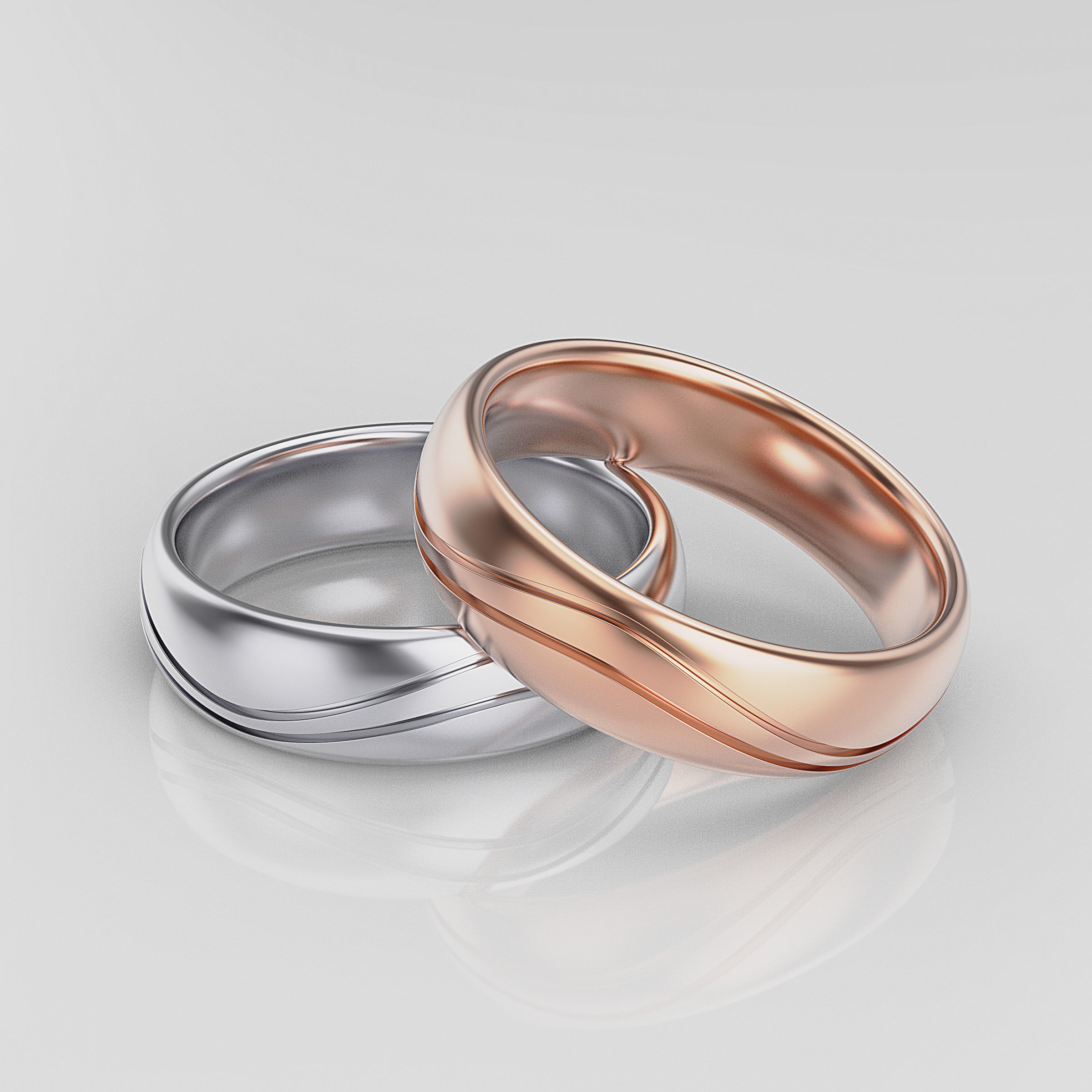 Wedding Band Men 3D print model_15