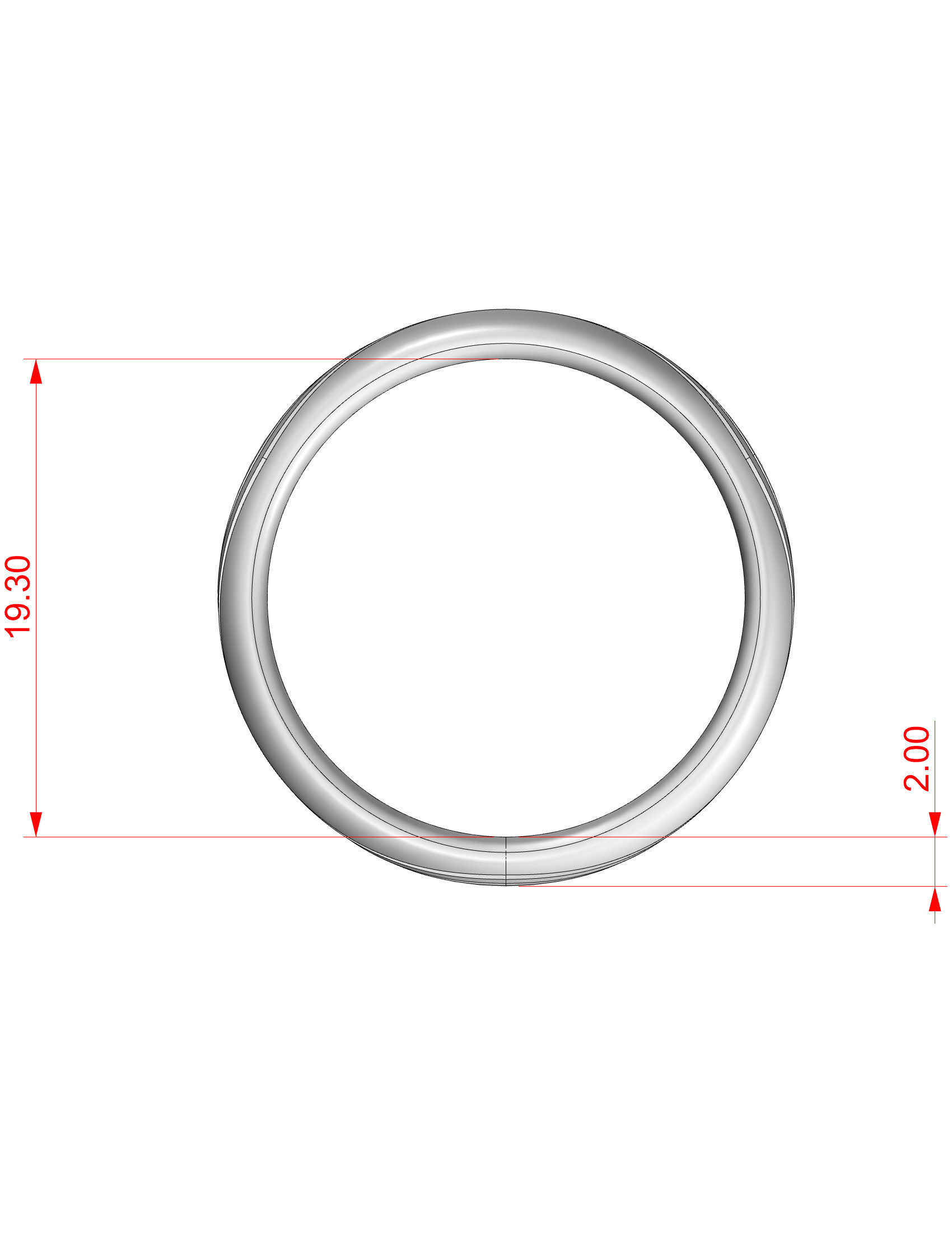 Wedding Band Men 3D print model_4