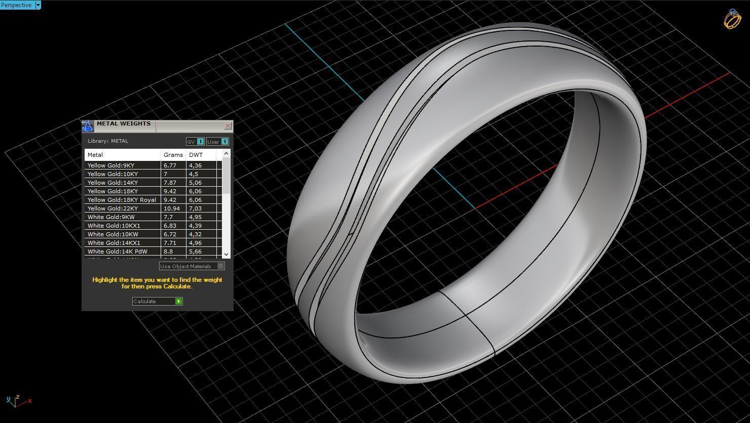 Wedding Band Men 3D print model_6