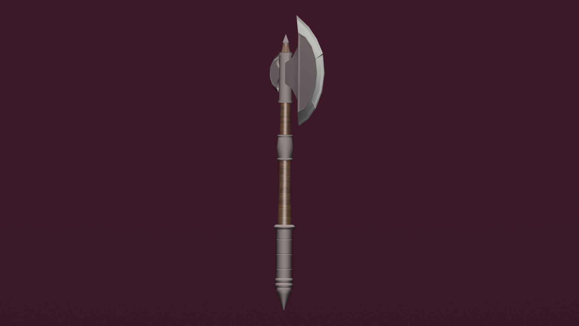 Axe model sword Low-poly 3D model_2